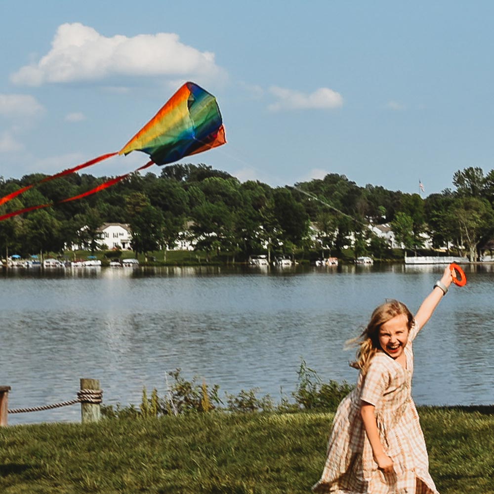 Kids Rainbow Pocket Kite